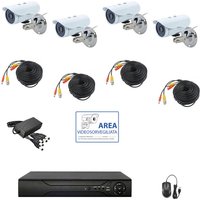 Housecurity - videoüberwachung kit ahd ip cloud dvr 4 kanäle 4 kameras hd ir 2 mpx komplett von HOUSECURITY