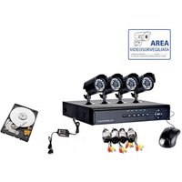Housecurity - videoüberwachungsset 4 HD160 infrarotkamera + dvr + netzteil + kabel von HOUSECURITY