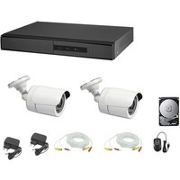 Housecurity - videoüberwachung kit ahd cloud dvr 4 kanäle 2 kameras 5 mpx hd 1 tb kabel von HOUSECURITY