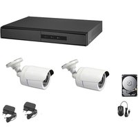 Housecurity - videoüberwachung kit ahd cloud dvr 4 kanäle 2 kameras 5 mpx hd 320 gb von HOUSECURITY