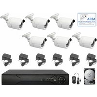 Housecurity - videoüberwachungskit ahd 6 kameras infrarot 5 mpx ip dvr 8 kanäle hd 2 tb von HOUSECURITY