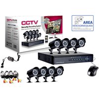 Videoüberwachungsset 8 infrarotkamera + dvr + netzteil + kabel von HOUSECURITY