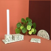 Tischset Aus Marmor Und Recyceltem Glas von HOUSEOFDOTCITY