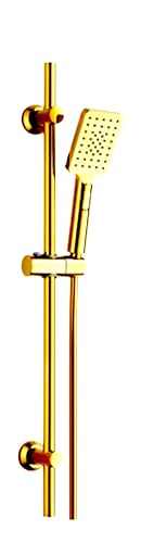 Housler. Verstellbare Halterungen, Titan-Gold, Duschstange, 80 cm lang, nur Duschstange, ohne Schlauch oder Duschkopf von HOUSLER