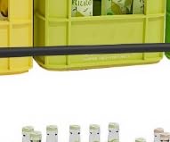 HOUSLUX Getränkekistenregal Metall für 6 Kisten Superstabil Ideales für Bier, Obst & mehr Küche, Speisekammer oder Garage Jede Schicht tragfähig bis zu 150 KG (Ebonholzfarben, 6 kisten) von HOUSLUX