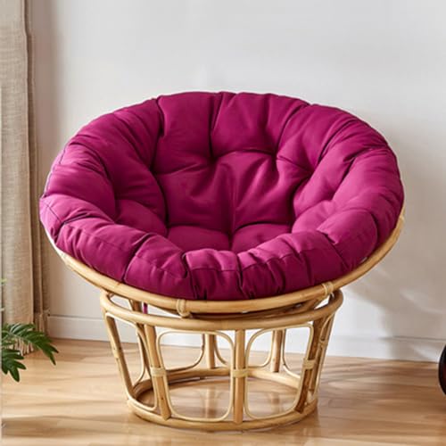 HOUSN 9,120x120cm, Papasansessel Kissen, Papasan Sitzkissen für Hängesessel, Polster Bodenkissen für Schwenksessel, Rund Papasan Sessel, Polyrattan Sessel, Garten Stuhlauflag von HOUSN