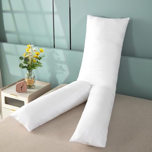 HOUSN Dakimakura Kissen,langes Dakimakura Hugging Körperkissen Super Weiche Und Haltbarkeit Lange Umarmung Kissen Für Bett Kopf Unterstützung Kissen Für Rücken Und Seite Schläfer,Weiß,150 * 50 von HOUSN