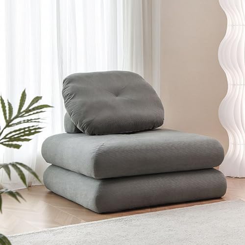 HOUSN Schlafsessel mit Bettfunktion, Gästesofa Mit Schlaffunktion klappbares Schlafsofa mit Verstellbarer Rückenlehne Klappbett, Sofabett mit Metallrahmen bis 150 kg belastbar,4,80 * 80 * 42CM von HOUSN