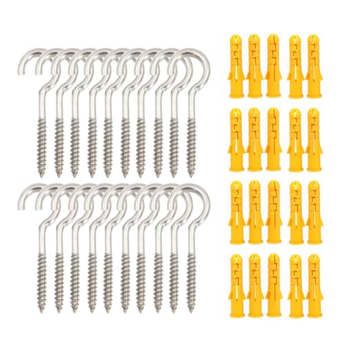 HOUSON 20 Stück M5 Edelstahl-Schrauböse, ösenschraube Deckenhaken Ringschraube Schraubhaken (Offene) von HOUSON