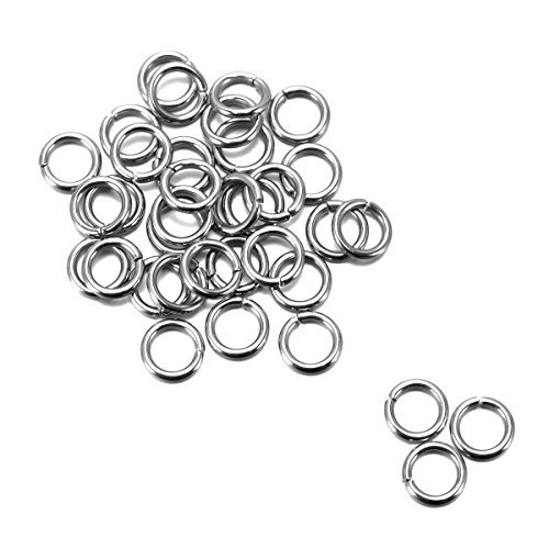 HOUSWEETY 500 Edelstahl oesen Bindering Biegering offen Ringe 7x1.2mm von HOUSWEETY