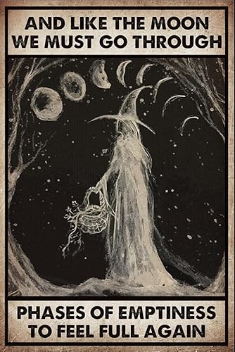 HOUVSSEN Blechschilder für Bar Like the Moon Witch 15,2 x 20,3 cm von HOUVSSEN
