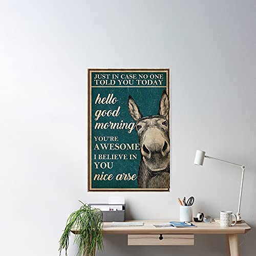 HOUVSSEN Blechschilder für Man Cave Just in Case No One Told You Today Nice Arse Poster 15,2 x 20,3 cm von HOUVSSEN
