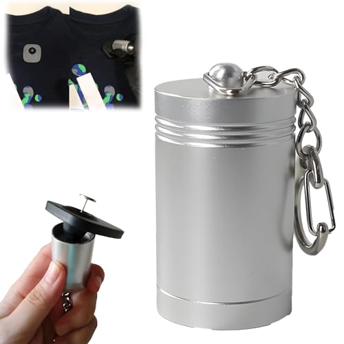 Leistungsstarker Deaktivator-Magnetisierer, Robuster Neodym-Magnet, Magnetischer Bolzensucher, Leistungsstarker Magnet Zum Entfernen Von Kleidungsetiketten, Schnellverschluss (Silber) von HOUXIANDOU