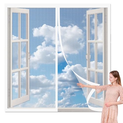 Fliegengitter Fenster Magnetband 67 x 88 cm Insektenschutz Stärkere Magneten Automatische Abdichtung Ohne Bohren Kinderleichte Montage für Alle Fenster Bis, Weiß Fliegengitter Fenster Magnetband 67 x 88 cm Insektenschutz Stärkere Magneten Automatische Abdichtung Ohne Bohren Kinderleichte Montage für Alle Fenster Bis, Weiß von HOUXINZ