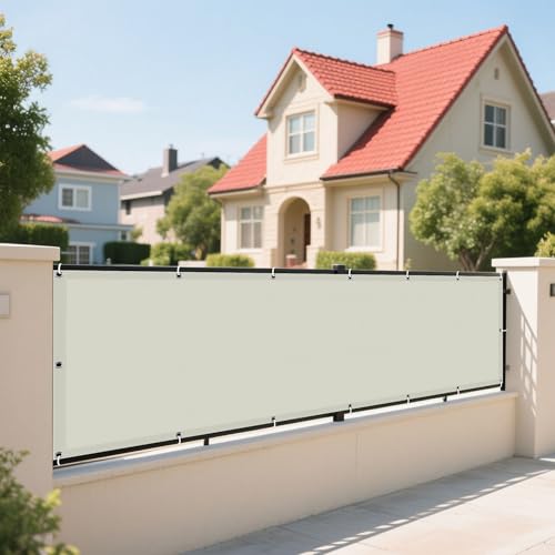 Sonnensegel Wasserdicht Rechteckig 295 x 425 cm Rechteckig Wasserdicht 98% UV Schutz Schattennetz mit Spannseilen mit Ösen für Terrasse Balkon, Beige Sonnensegel Wasserdicht Rechteckig 295 x 425 cm Rechteckig Wasserdicht 98% UV Schutz Schattennetz mit Spannseilen mit Ösen für Terrasse Balkon, Beige von HOUXINZ