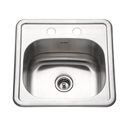 Houzer 1515-6BS-1 Hospitality Serie Topmount Edelstahl 2-Loch Bar/Prep Waschbecken Houzer 1515-6BS-1 Hospitality Serie Topmount Edelstahl 2-Loch Bar/Prep Waschbecken von HOUZER