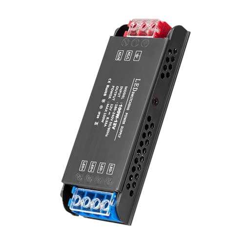 HOVCEH LED Trafo 12V 100W, Trafo 230V auf 12V 100 W LED Transformator 8.3 A, Ultradünner Konstantspannung Netzteil 12V, AC 230 V auf DC 12V, Niedervolttrafo Schaltnetzteil LED Driver Power Supply HOVCEH LED Trafo 12V 100W, Trafo 230V auf 12V 100 W LED Transformator 8.3 A, Ultradünner Konstantspannung Netzteil 12V, AC 230 V auf DC 12V, Niedervolttrafo Schaltnetzteil LED Driver Power Supply von HOVCEH