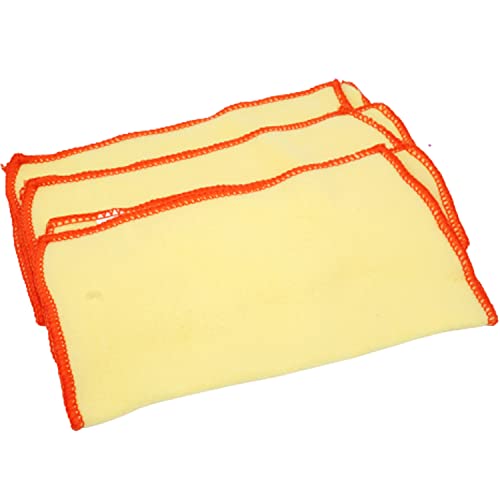 Mikrofaser-Handtücher, fusselfrei, Küche, Staub, Kleidung, waschbare Baumwolle, Fensterreiniger, Staubtuch zum Reinigen von Autos, Ölen von Holz (3 x Mikrofaser-Staubtücher) von HOVUK