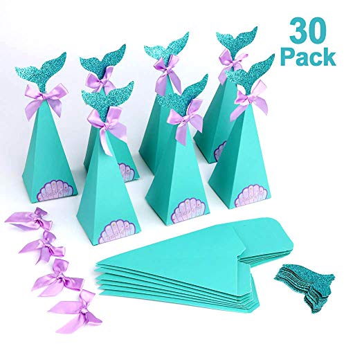HOWAF Satz von 30 meerjungfrau geschenkeboxen, Meerjungfrau Mitbringsel Candy Papierboxen für Kinder Gastgeschenke Mädchen Deko, Geburtstag Mitgebsel, Baby Dusche, Hochzeit HOWAF Satz von 30 meerjungfrau geschenkeboxen, Meerjungfrau Mitbringsel Candy Papierboxen für Kinder Gastgeschenke Mädchen Deko, Geburtstag Mitgebsel, Baby Dusche, Hochzeit von HOWAF
