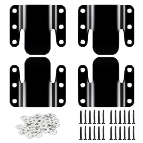 HOWDIA Sectional Couch Connectors, Universal Sectional Sofa Interlocking Easy to Install Couch Clips for Sectionals Furniture Connectors Sofa Bracket with Screws and Washers(2 Sets, 4 Piece) von HOWDIA