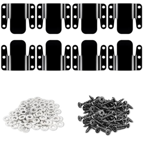 HOWDIA Sectional Couch Connectors, Universal Sectional Sofa Interlocking Easy to Install Couch Clips for Sectionals Furniture Connectors Sofa Bracket with Screws and Washers(4 Sets, 8 Piece) von HOWDIA