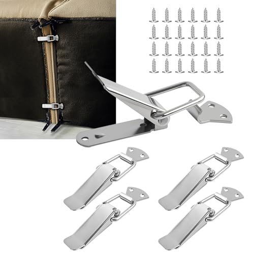 Sectional Couch Connectors to Make Sectional Stay, 13.0 cm Couch Clamps Modular Bracket for Modular Sectionals 304 Stainless Steel Sofa Clips Furniture Connectors to Hold in Place, 4 Pieces von HOWDIA