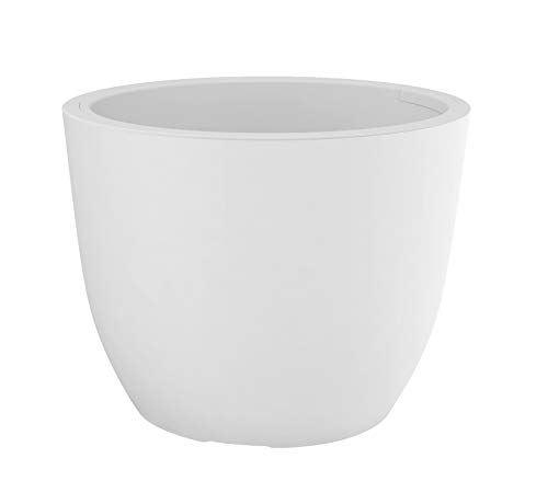 HOWE-Deko Blumentopf/Pflanztopf, klein, Höhe 30 cm, Ø 38,3, weiß, matt, 18 l Inhalt, mit herausnehmbarem Pflanz-Einsatz, für Innen und Außen, aus hochwertigem Polypropylen HOWE-Deko Blumentopf/Pflanztopf, klein, Höhe 30 cm, Ø 38,3, weiß, matt, 18 l Inhalt, mit herausnehmbarem Pflanz-Einsatz, für Innen und Außen, aus hochwertigem Polypropylen von HOWE-Deko