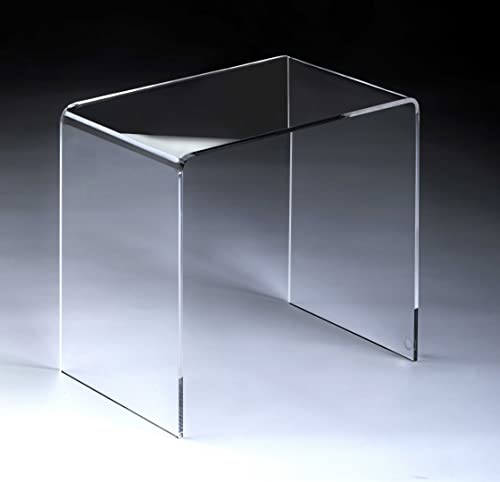 HOWE-Deko Hochwertiger Acryl-Glas Beistelltisch/Nachttisch, transparent, B44 x T29,5 cm, H 42,5 cm, Acryl-Glas-Stärke 8 mm von HOWE-Deko
