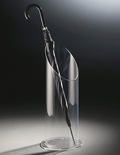 HOWE-Deko Hochwertiger Acryl-Glas Regenschirmständer, klar, Ø 20 cm, H 60 cm, Acryl-Glas-Stärke Zylinder 3 mm von HOWE-Deko