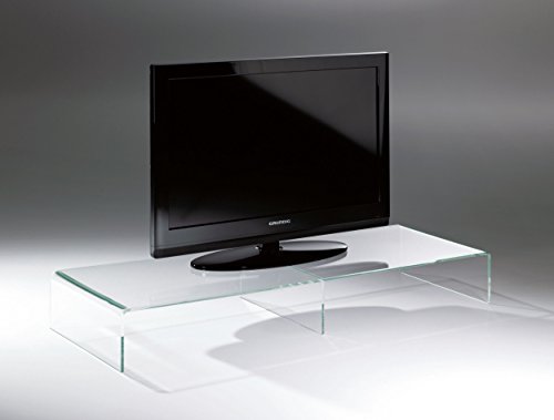 Hochwertiger Acryl-Glas TV-Tisch, TV-Rack, klar, 110 x 40 cm, H 15 cm, Acryl-Glas-Stärke 8 mm von HOWE-Deko
