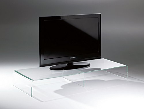 Hochwertiger Acryl-Glas TV-Tisch, TV-Rack, klar, 120 x 40 cm, H 15 cm, Acryl-Glas-Stärke 8 mm von HOWE-Deko