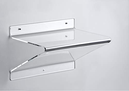HOWE-Deko Hochwertiges Acryl-Glas Telefonboard/Laptop-Board, klar, 37 x 25 cm, H 25 cm, Acryl-Glas-Stärke 5 mm von HOWE-Deko