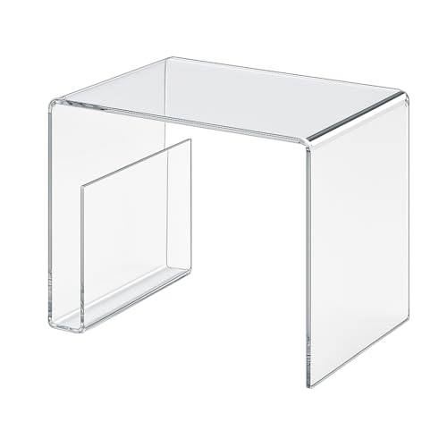 HOWE-Deko Hochwertiger Acryl-Glas Beistelltisch mit Zeitungsfach, klar, 48 x 32 cm, H 38 cmAcryl-Glas-Stärke 8 mm HOWE-Deko Hochwertiger Acryl-Glas Beistelltisch mit Zeitungsfach, klar, 48 x 32 cm, H 38 cmAcryl-Glas-Stärke 8 mm von HOWE-Deko