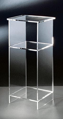 HOWE-Deko Hochwertiger Acryl-Glas Telefontisch, klar, 33 x 31 cm, H 73 cm, Acryl-Glas-Stärke 10 mm von HOWE-Deko
