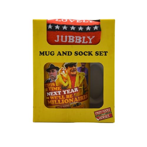HOX 94408 Geschenkset mit Tasse und Socken von Only Fools And Horses, Keramik Polyester von HOX