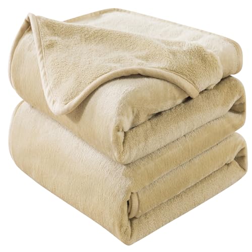 HOZY Kuscheldecke Flauschig Decke Fleecedecke - Kuscheldecke 220x240cm, Khaki, XXL Fleecedecke Sofa Decken,Warm Wohndecke Couchdecke Hundedecke Sofadecke flauschig, Sofa überwurfdecke von HOZY
