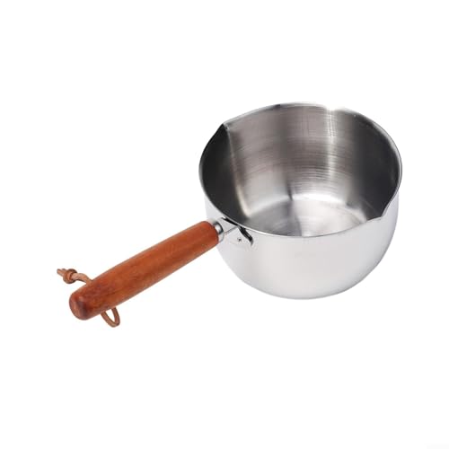 HOgardenME 500 ml Mini Öltöpfe Edelstahl Milchtöpfe Haushalt Küche verdickte Pfanne Butter Schmelztopf Soße Kochen Heiße Topf Suppe Kochtopf Hot Oil Pot Pan von HOgardenME