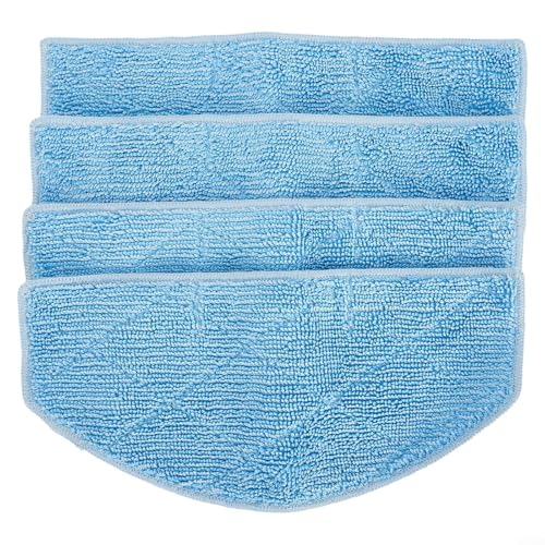 HOgardenME 4 Stück Mopptücher für Tikom G8000 Pro Staubsauger Waschbarer Wischtuch Pads Ersatzteile Mikrofaser Wischmopp-Pads Wischtücher-Pads Ersatz von HOgardenME