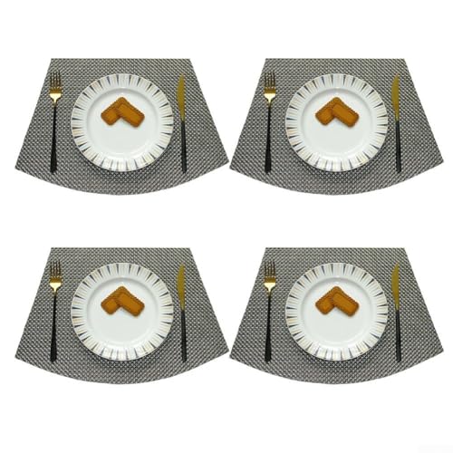 Hitzebeständige Esstischmatten, entworfen für gewerbliche Küchen, Hotels und Restaurants, um Tische vor Hitze und Kratzern während der Mahlzeit zu schützen (schwarz) von HOgardenME