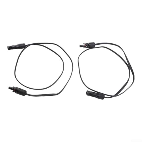 Photovoltaik-Solarkabel-Verlängerungskabel mit selbstsichernden Steckern, flexibles flaches Design für Dachbalkon (100 cm) von HOgardenME