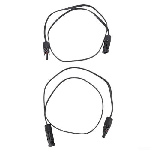 Photovoltaik-Solarkabel-Verlängerungskabel mit selbstsichernden Steckern, flexibles flaches Design für Dachbalkon (50 cm) von HOgardenME