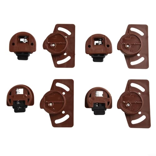 Schiebetürführungs- und Rollen-Set mit Nylon-Zahnrädern für Kleiderschrank und Schranktüren mit reibungsloser Bedienung (4 Paar) von HOgardenME