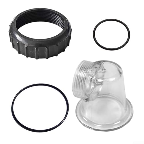 Transparenter Vorfilter-Abdeckungseinsatz-Komponentenkit, Poolpumpen-Umwälzungsteile für SPS25 SPS50 SPS75 SPS100 mit O-Ring-Dichtungen von HOgardenME