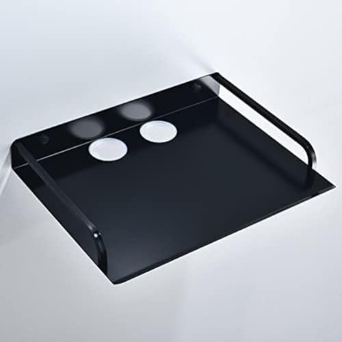 Wandmontierte Projektorhalterung mit Weltraum Aluminium Schweberegal Leitplanke und Kabelmanagement Router Rack für Media Box und Spielekonsole von HOgardenME