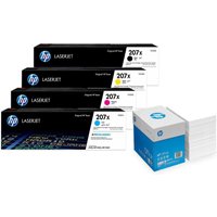 Bundle mit HP Original 207X Toner 4er Multipack + 2.500 Blatt HP Kopierpapier hochweiß von HP Inc.