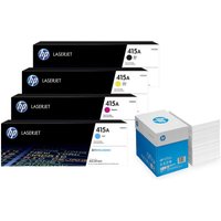 Bundle mit HP Original 415A Toner 4er Multipack + 2.500 Blatt HP Kopierpapier hochweiß von HP Inc.