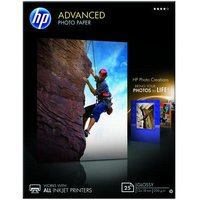 HP Advanced Glossy Photo Paper - Fotopapier, glänzend - 130 x 180 mm - 25 Blatt - für Deskjet 2050 J510, 3050 J610 Envy von HP Inc.