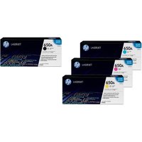 HP Original 650A Toner 4er Set schwarz, cyan, magenta, gelb von HP Inc.