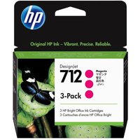 HP Original 712 Druckerpatronen 3er Pack magenta 29ml (3ED77A) von HP Inc.