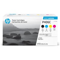 HP Original CLT-P406C Rainbow-Kit Toner schwarz cyan magenta gelb 4.500 Seiten(CLT-P406C/ELS) für CLP-365, CLX-3305 von HP Inc.